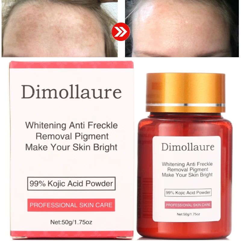 Dimollaure 50 г чистый 99% кожевой кислоты отбеливание удаление веснушек меласмы акне