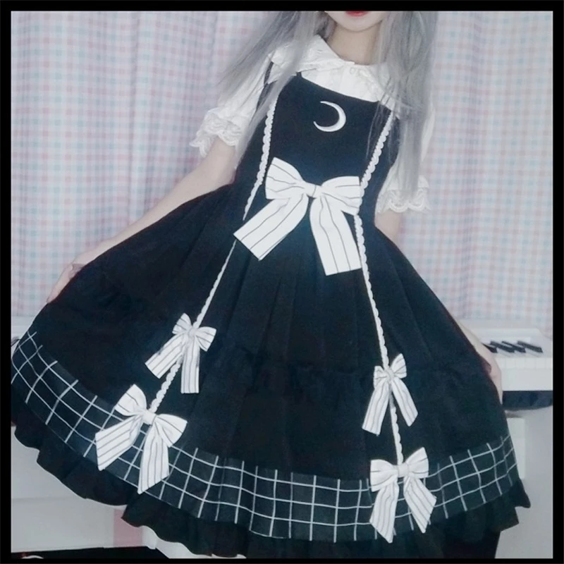 Милое женское готическое платье Лолита jsk принцесса лоли для косплея винтажное