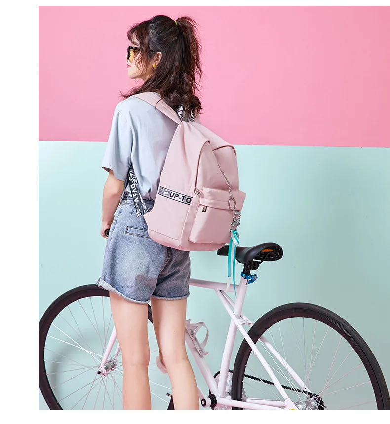 Fashion Girl Schoolbag Students Pink Laptop Backpack School Bags For Teenage Girls Women Backpacks Mochila infantil Escolar