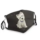 Маска многоразовая для лица Westie West Highland Terrier, унисекс, защита от смога, пыли, респиратор