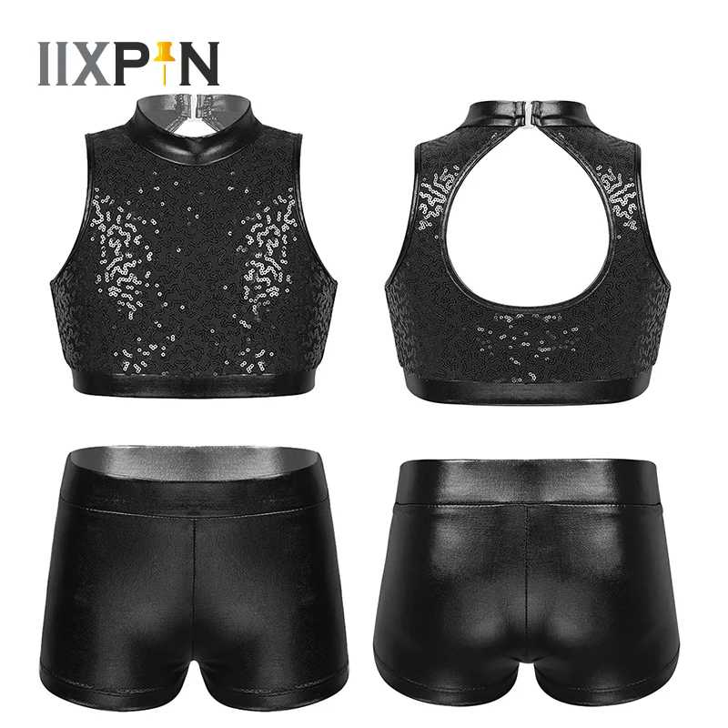 Женский блестящий костюм для джазовых танцев в стиле хип хоп|Балет| |