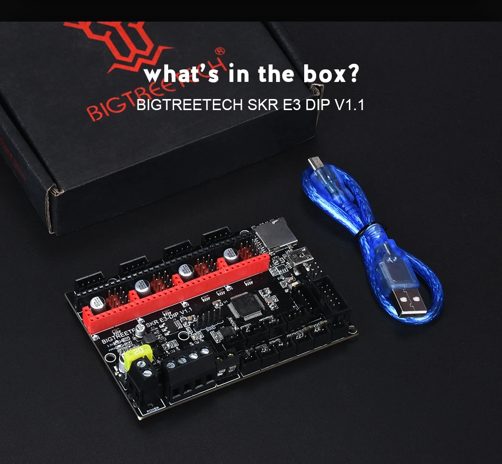 BIGTREETECH SKR E3 DIP V1.1 плата управления 32 бит рычаг для TMC5160 TMC2130 SPI TMC2208 UART для Ender 3 3D-принтер плата SKR V1.3