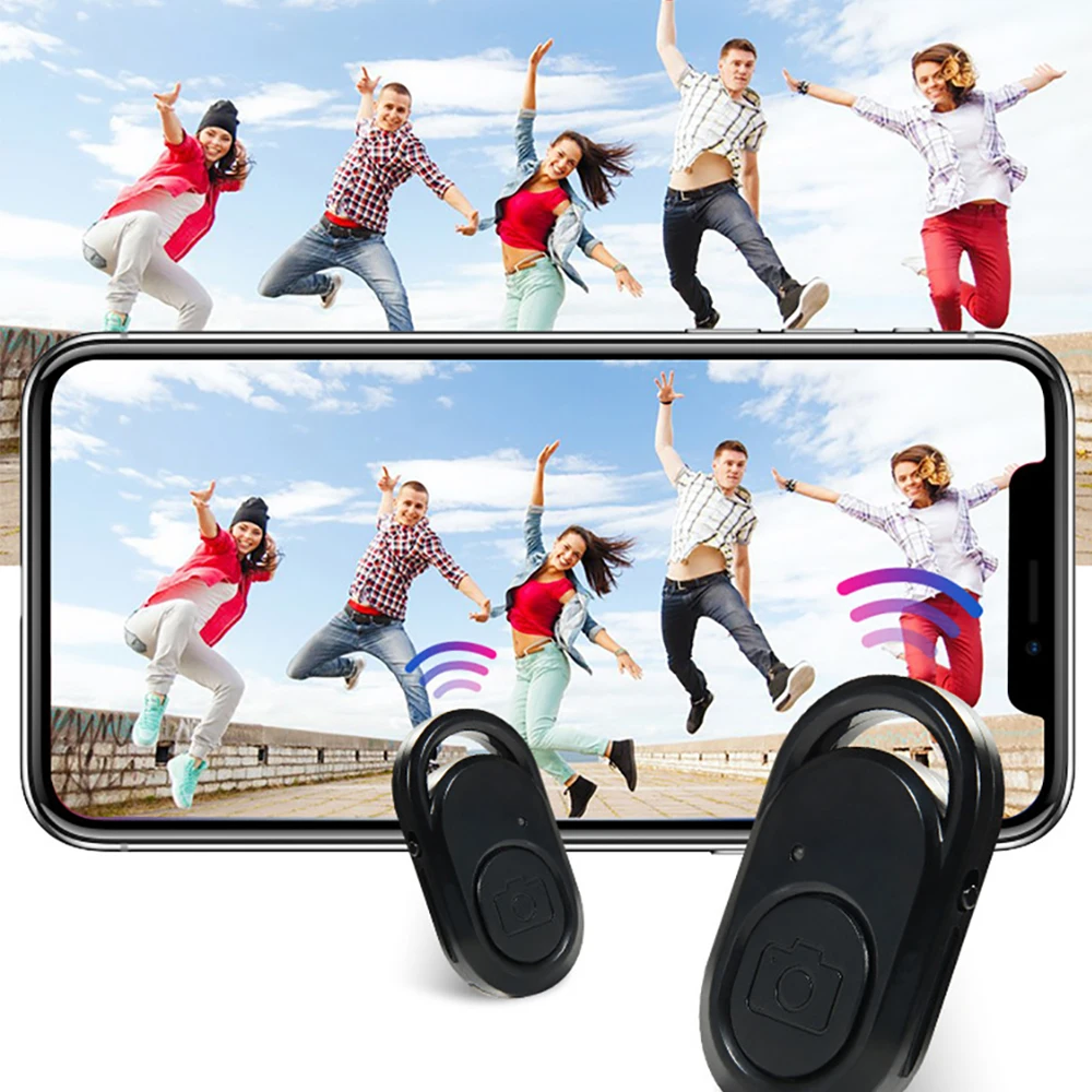 camera phone monopod tripod bluetooth compatible wireless remote shutter ios android remote control shutter self timer control free global shipping