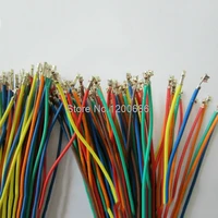 50pc 6 colors xh2 54 single tin header 15cm terminal wire connector wire 24awg