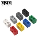 BZB MOC 31493 1x2 кирпич с поперечными отверстиями 32064 креативная высокотехнологичная модель строительного блока детские игрушки сделай сам кирпичи лучшие подарки