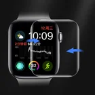 9D полностью изогнутое мягкое закаленное стекло для Apple Watch 38, 40, 42, 44 мм, защита экрана на i Watch band 5, защитное стекло, пленка