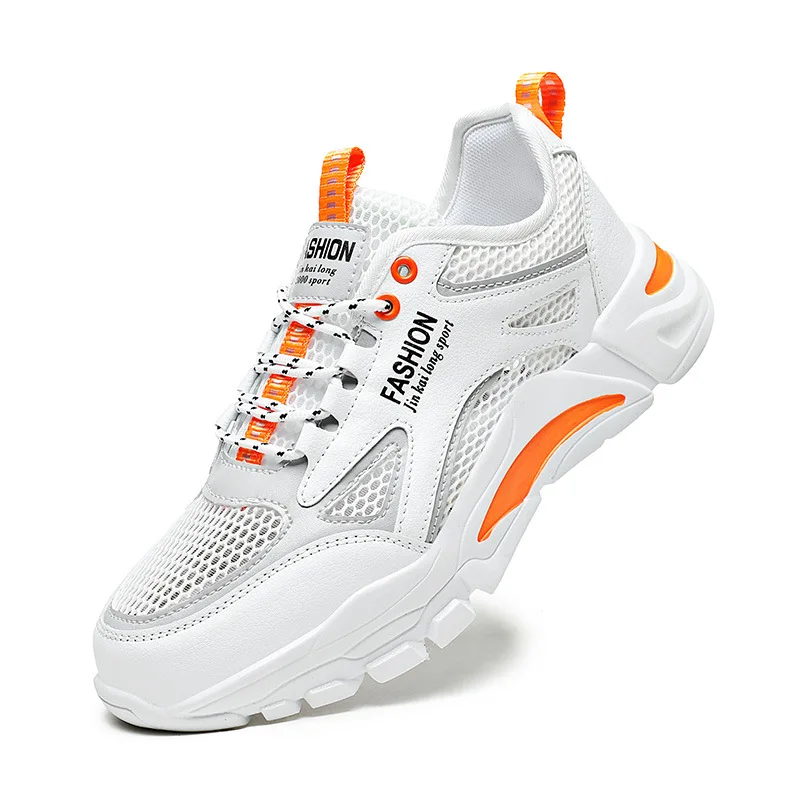 

2021 summer hollow net running youth sports shoes men's leisure fashion shoes breathable shoes light men's shoes