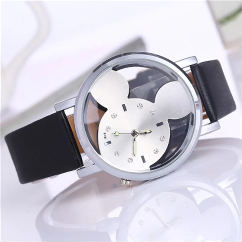 Женские часы с Микки Маусом из нержавеющей стали женские Relojes Mujer Montre Femme2019 Saati