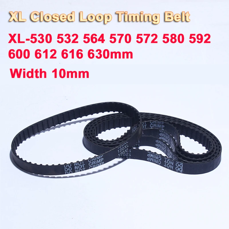 

Ремень ГРМ с замкнутым контуром, 26-532 зубьев, 564, 570, 572, 580, 592, 600, 612, 616, 630, ширина 10 мм, аксессуары для 3D-принтера, автомобиля, 1 шт. XL