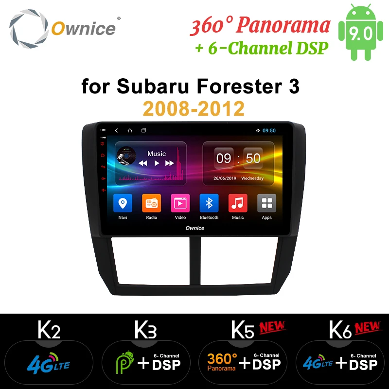 Ownice K1 K2 Octa 8 Core 2 din Android 8,1 автомобильный DVD Радио DVD плеер с JPS и навигацией радио для Subaru Forester 3 XV WRX 2008 2009