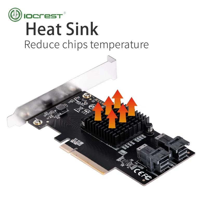 IOCREST U.2 SFF 8643 порты к PCIe 3 0x8 контроллер бифуркации поддержка материнской платы без