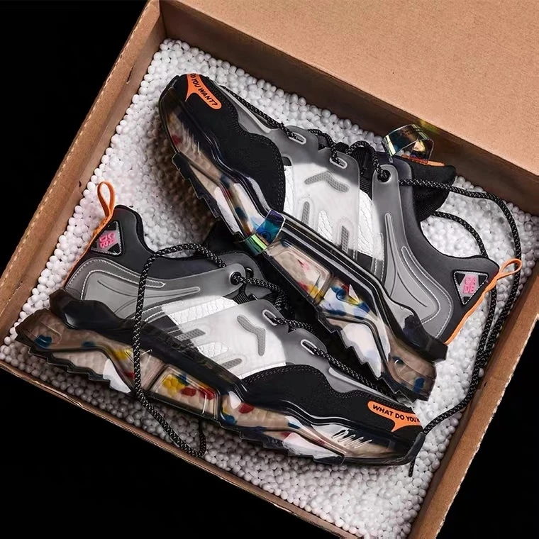 

Casual fashion outdoor jogging men's running shoes height increase comfort breathable sneakers men's black sneakers