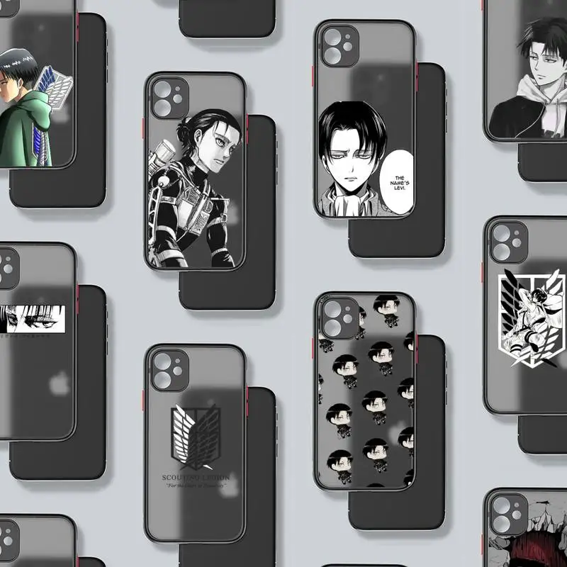 

attack on titan japan anime Phone Case matte transparent For iphone 7 8 11 12 plus mini x xs xr pro max cover