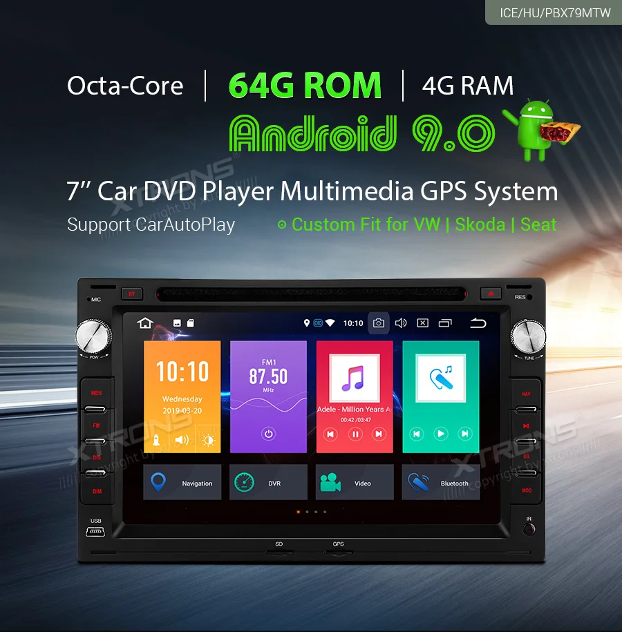 " Android 9,0 OS автомобильный DVD Мультимедиа Навигация gps радио для Volkswagen Polo 1999-2008& Sharan 1998-2009& Passat B5 2001-2005
