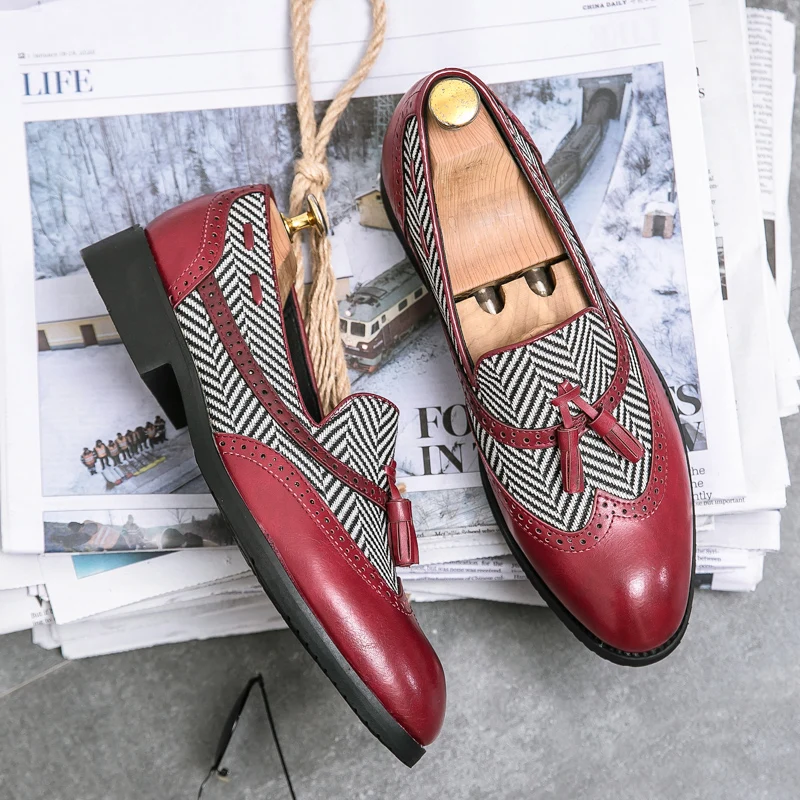 

Luxury Men's Leather Oxford Shoes Male Fashion Italian Loafers Casual Luxury Men's For Men Formal Moccasins Hippie Driving Shoes