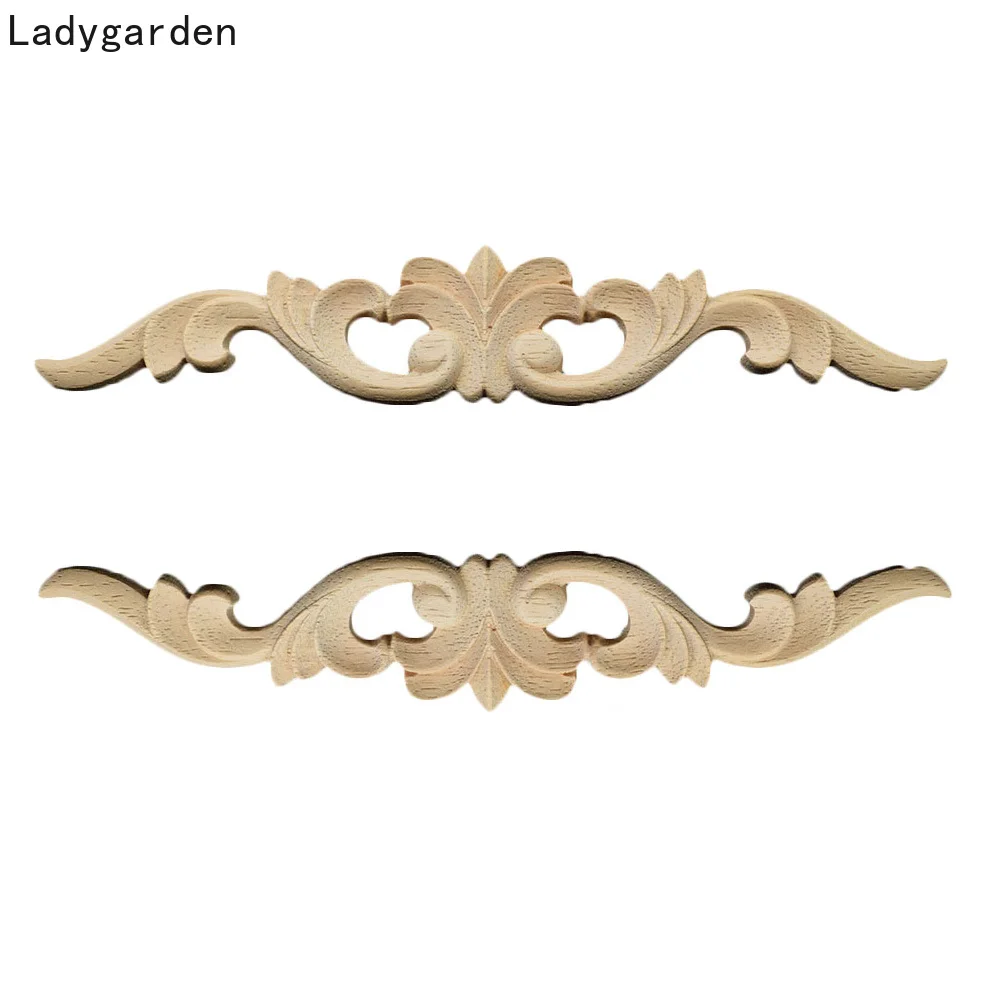 

4 шт., декоративные деревянные статуи из натурального дерева, 25 см