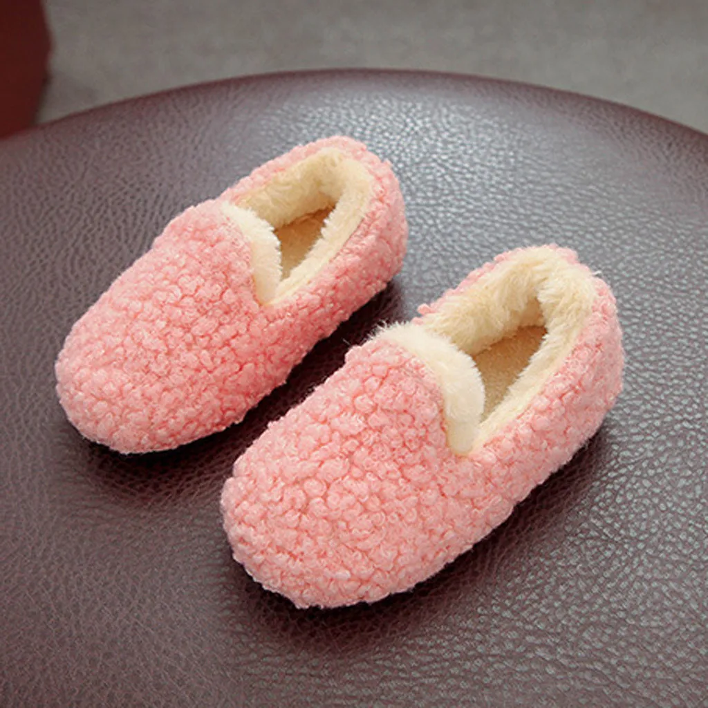 Детские домашние тапочки для маленьких мальчиков и девочек из искусственного