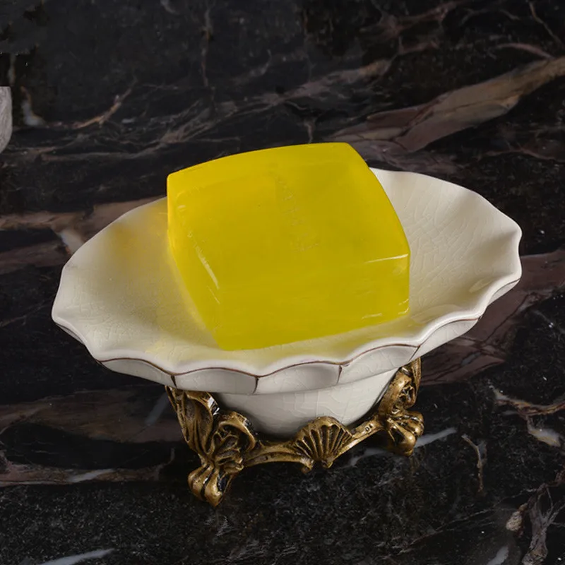 Креативные ингредиенты ручной работы мыльница с трещинами льда фарфоровый