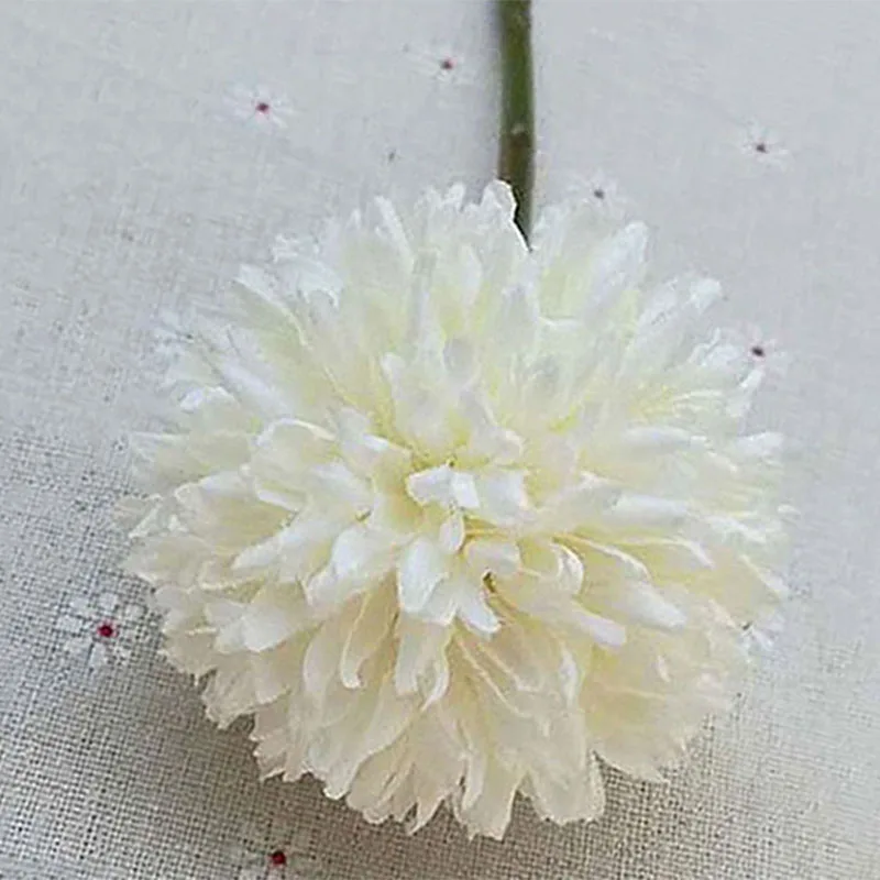 

Single Branch Dream Dandelion Thorn Ball Small Pom-pom Artificial Flower Dandelion DIY Home Wedding Photography Christmas Decor