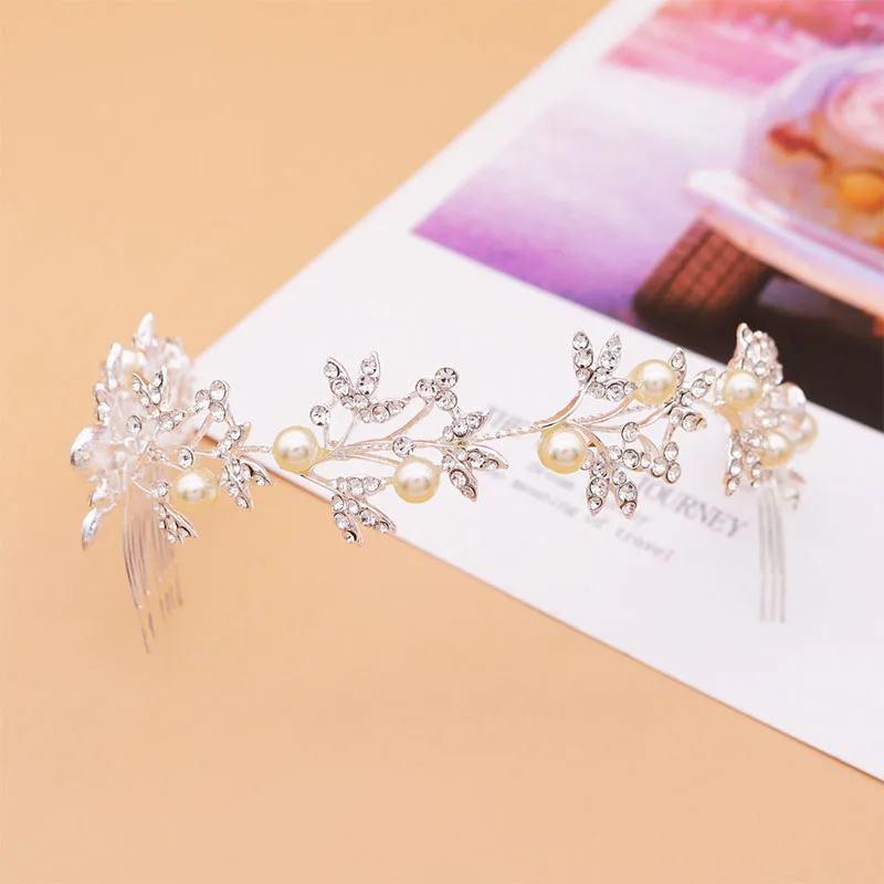 Стразы свадебные аксессуары в виде принцессы с кристаллами женские головные