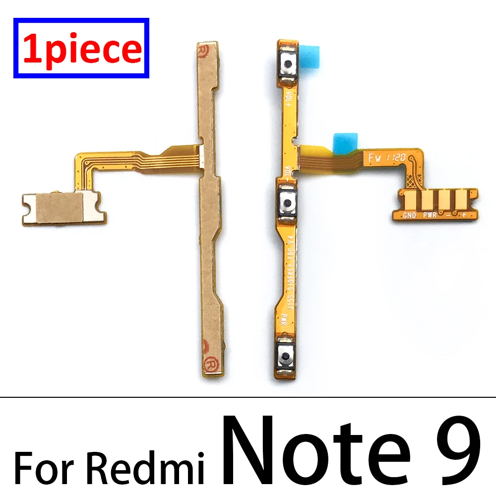 Для Xiaomi Redmi Note 4X 5 4 3 6 8 9S 7 9 10 Pro 5G 9T/ 9TPro кнопка включения/выключения питания Клавиша