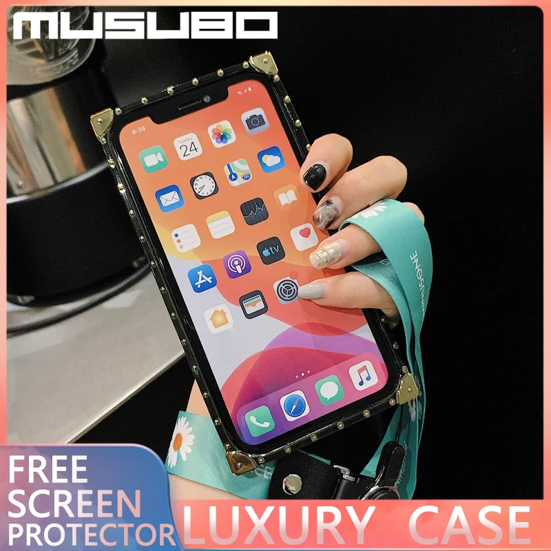 MUSUBO новый роскошный чехол для телефона с вышивкой iphone 11 Pro XS MAX 6 7 8 PLUS SE2 маленькие