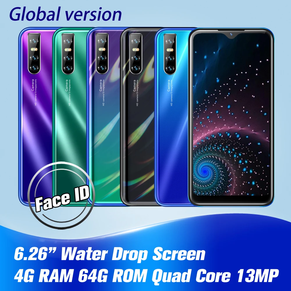 Мобильный телефон Note 8t с четырехъядерным процессором ОЗУ 4 Гб ПЗУ 64 ГБ большим