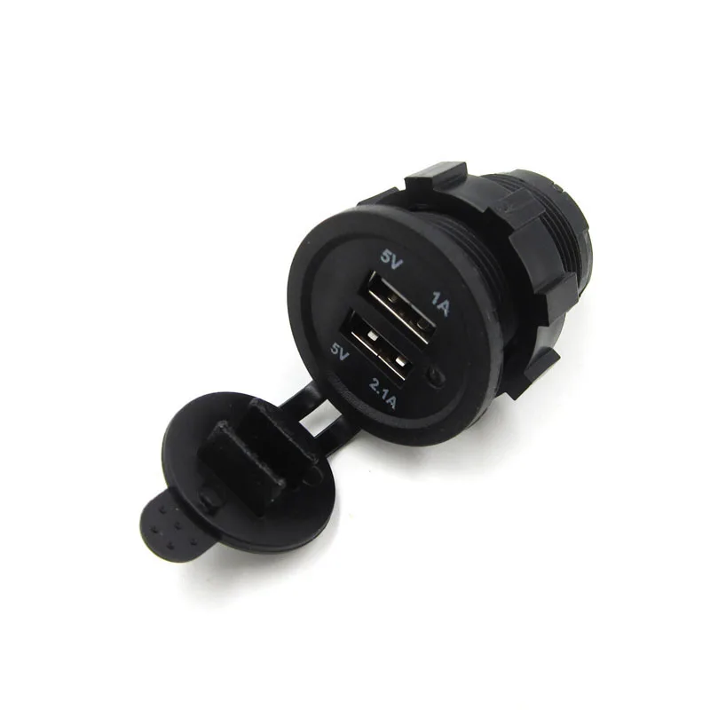 3.1A Водонепроницаемый двойной USB порт автомобильное зарядное устройство