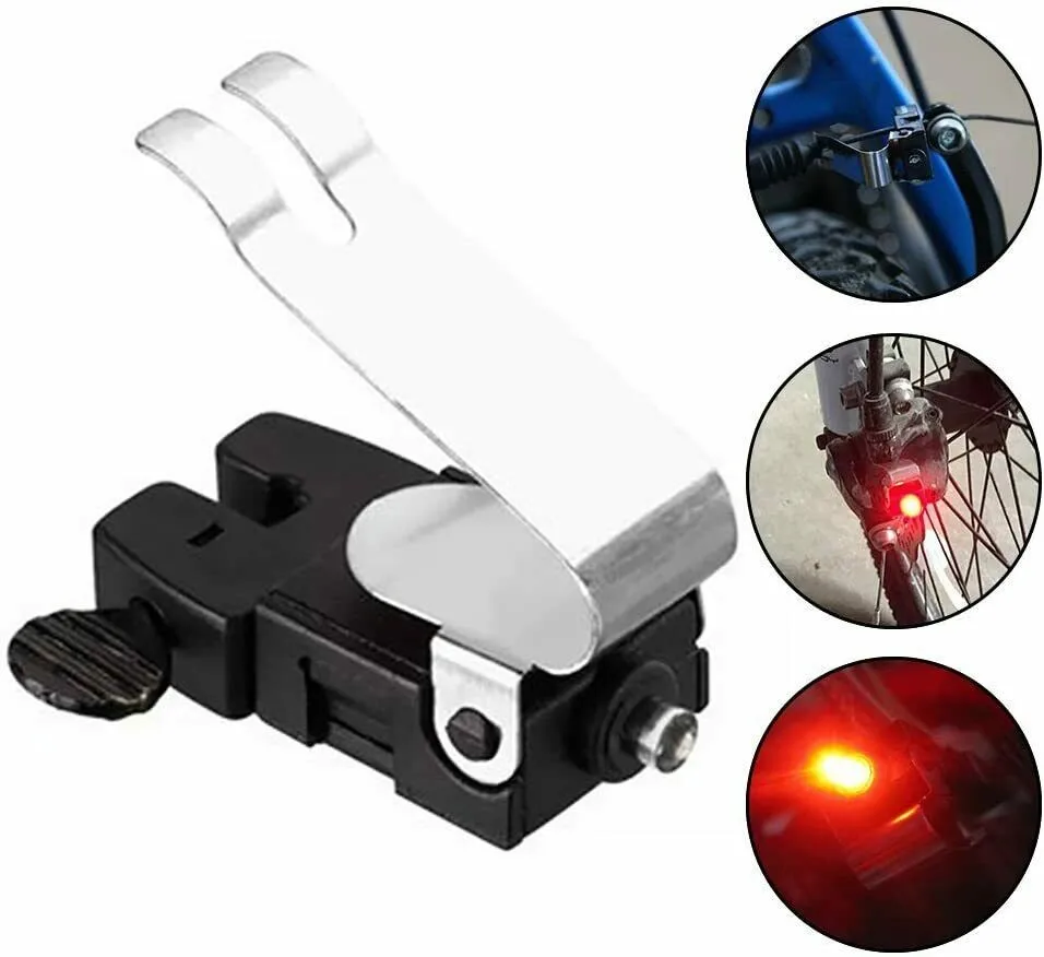 

Bicycle Brake Light Cycling LED Safety Warning Lamp Mini Bike Brake Light Riding Cycling Taillight Waterproof Tail Rear Lamp