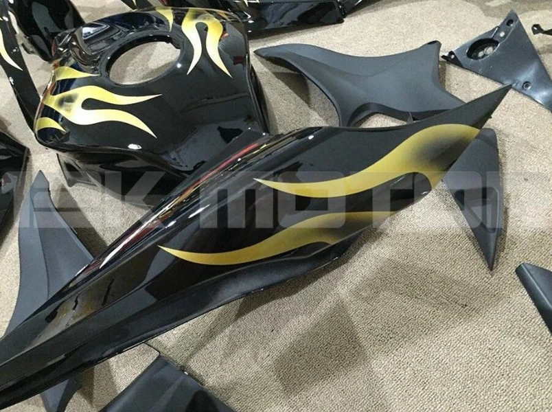 

New ABS Motorcycle parts Fairings kits Fit for Honda CBR600RR F5 07 08 CBR 600 RR 2007 2008 Bodywork set Golden Flame