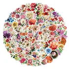 100 шт. цветы наклейки для блокноты канцелярские товары шлем для скрапбукинга и изображениями красочного цветка наклейки эстетическое рукоделия