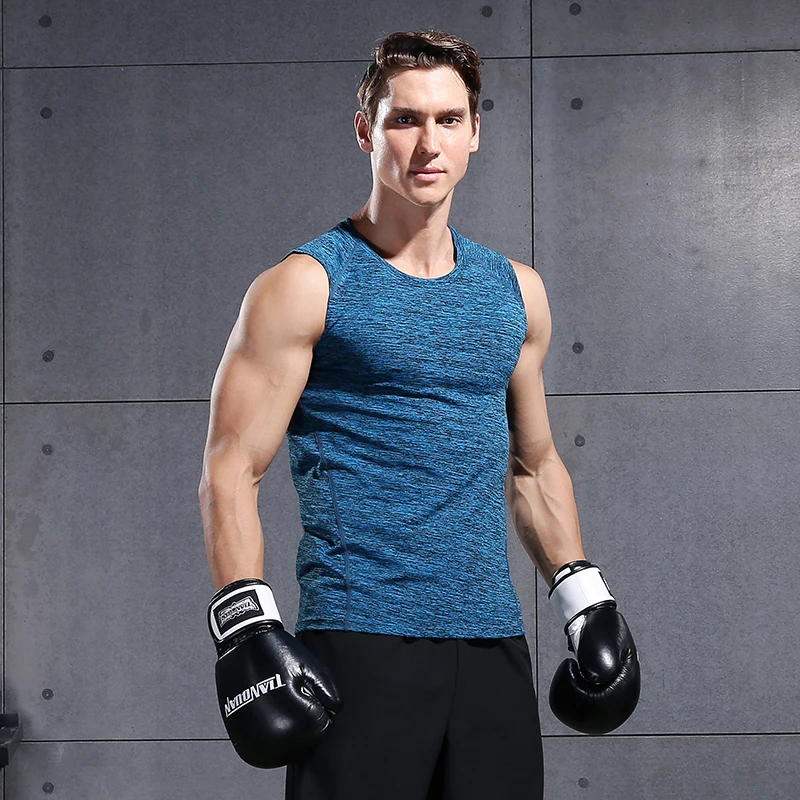 Мужская майка без рукавов Спортивная для бодибилдинга фитнеса тренировок