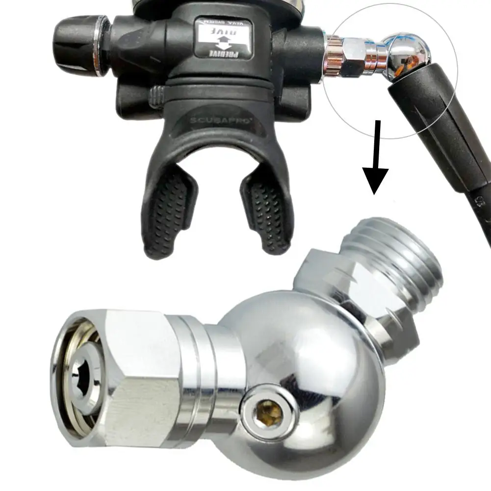 

Scuba Diving 360 degree Swivel Regulator (Second Stage) Adapter