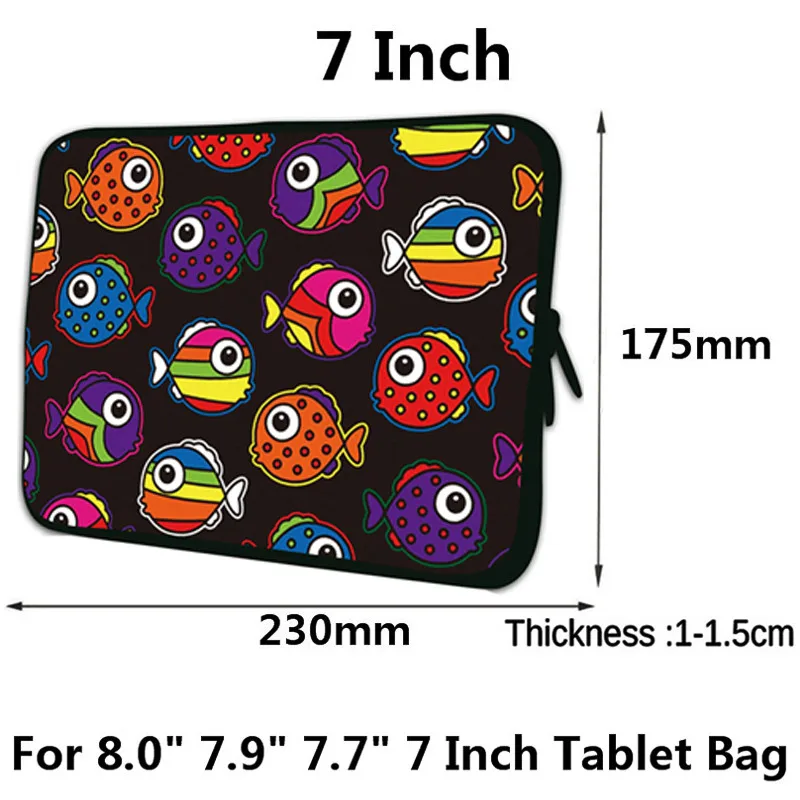 

Чехол для планшета для девочек и мальчиков, 7 дюймов, 7,9 "7,7" 8,0, неопреновый нетбук, чехол для ПК, универсальная Повседневная модная сумка на мо...