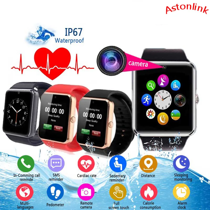 Смарт-браслет с сенсорным экраном мужские Смарт-часы шагомер спортивный трекер