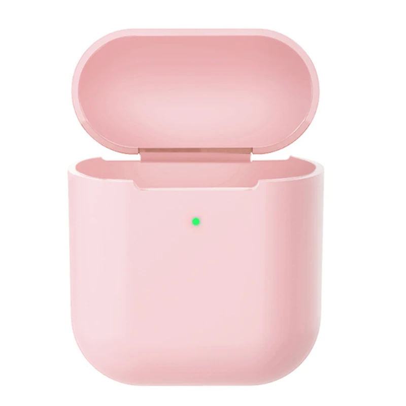 Чехол для наушников для Apple Airpods 2 из мягкого силикона и ТПУ, беспроводной Чехол для наушников с Bluetooth, ультратонкий противоударный защитный чехол для наушников - Цвет: Pink