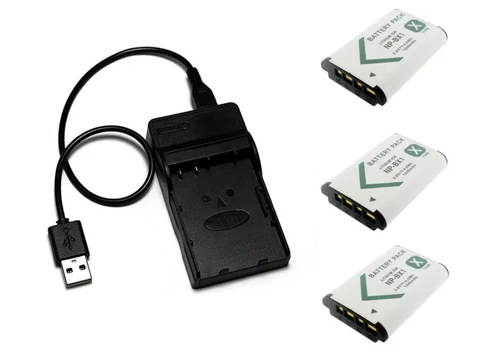 NP-BX1 NPBX1 BX1 аккумулятор+ зарядное устройство для sony Cyber-shot RX1, RX100, WX300, WX350, HX300, HX50V, HDR-AS50, AS200V, CX240, PJ275 X1000V - Цвет: Белый