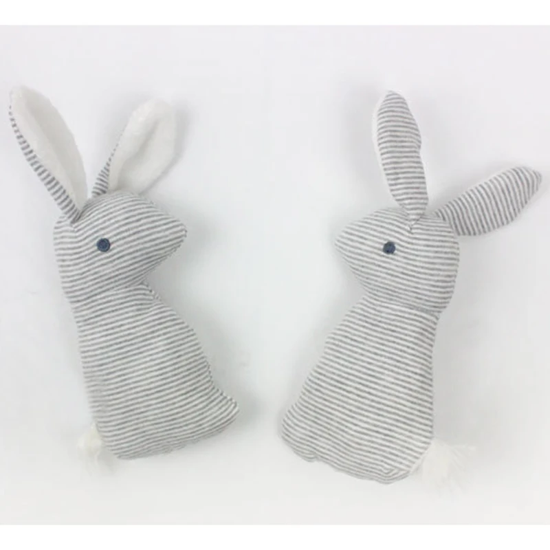 Rabbit Baby Plush Toys BB Bunny Rattle Infant Ring Bell Crib Sound Cute Animal Bebe Newborn Toy Infant Baby Rattle Toys M0158