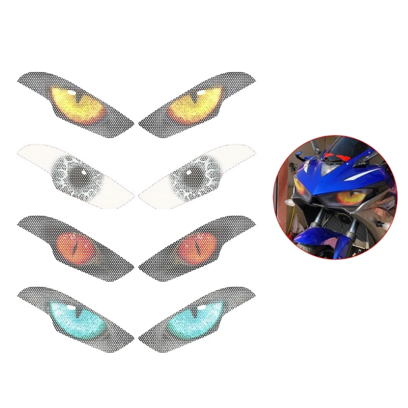 

Motorcycle 3D Front Fairing Headlight Sticker Guard For Y-amah YZF-R3 YZF-R25