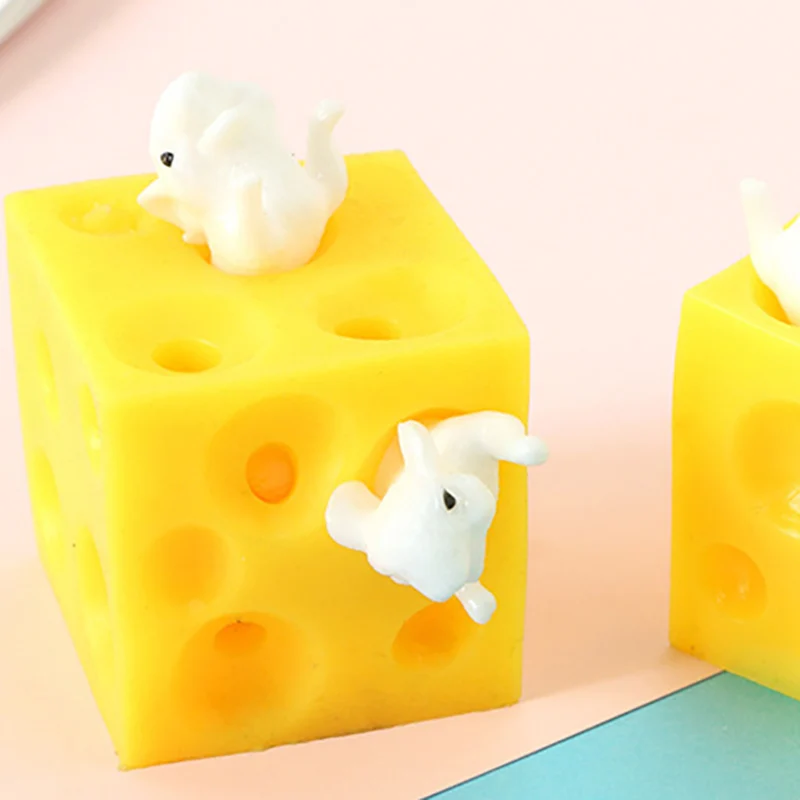 мышки в сыре Смешные мыши и сыры сжимаемые пальцы игрушки против стресса слизи