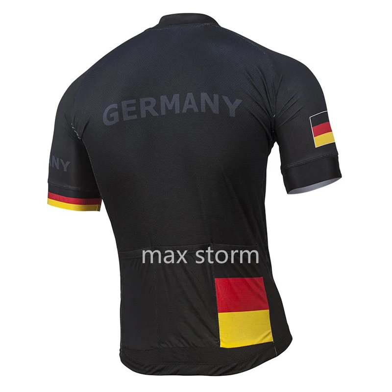 2021 летняя дышащая черная велосипедная Джерси новая команда Германии дорога