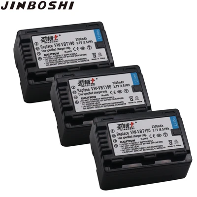 3X Battery 4X VW-VBT190 VW VBT190 Батарея для цифрового фотоаппарата Panasonic HC-V270, HC-V380, HC-V510, HC-V520, HC-V550, HC-V700, HC-V110, HC-V130, HC-V160 - Цвет: 3X Battery