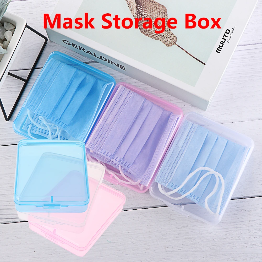 Портативный одноразовый контейнер для хранения маски лица 1 шт.|Многоразовые
