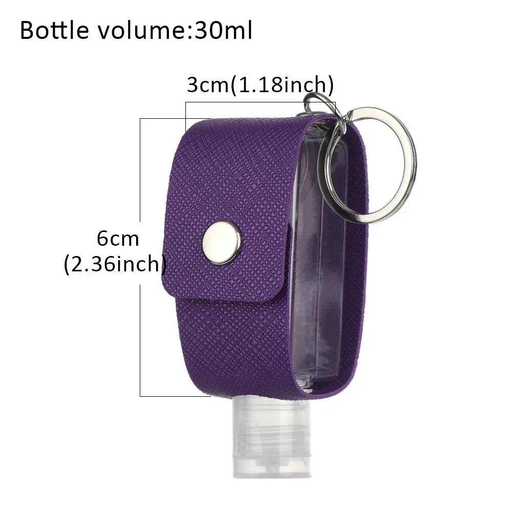 1 Pcs 30 Ml Portable Reusable Travel Hand Sanitizer Bottle Shell With Keychain Washing Gel Storage | Красота и здоровье