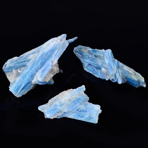 Природный кианит, кварц, полированный, тонкий срез, синего цвета, кристаллы, гравий, цианит, драгоценный камень для лечения кристаллов