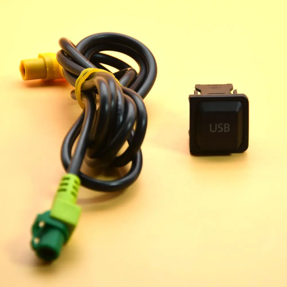 Аудиоразъем Ausmarta AUX + USB для передачи данных и жгута проводов Golf MK5 RCD 510 RNS31 5KD 035 724 A