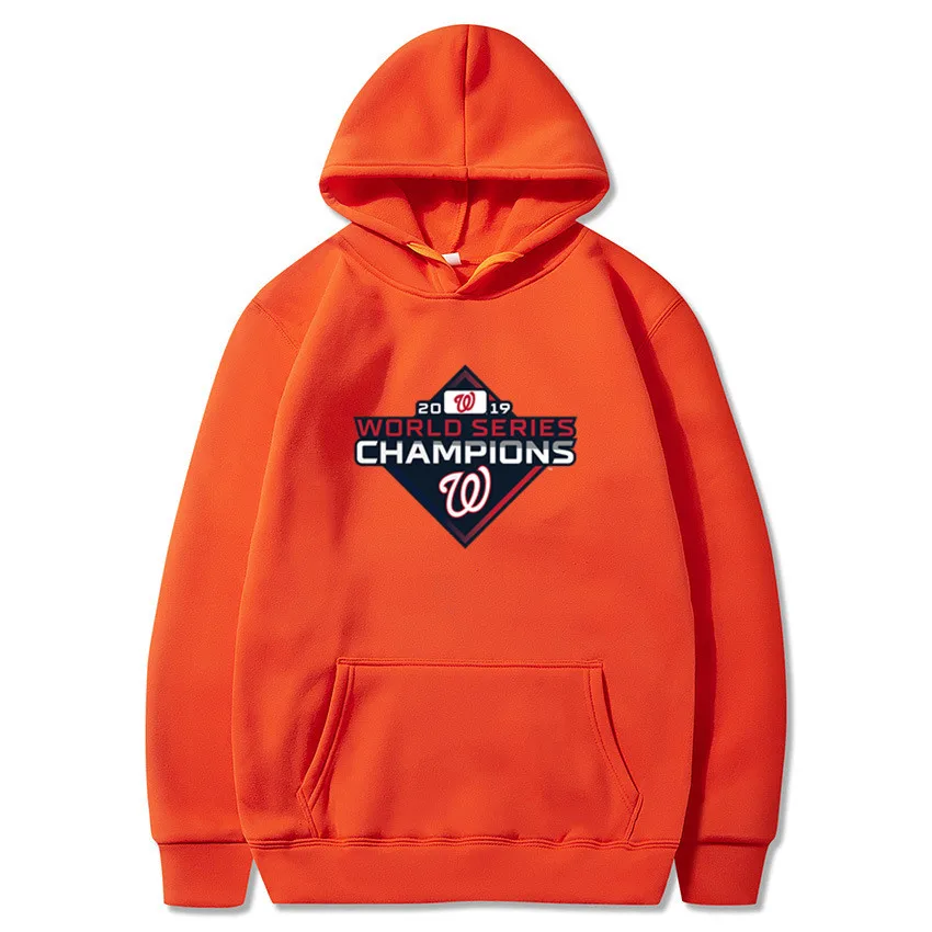 Hoodies Men women Nationals world series champions Hoody Male Long Washington Men's Sweatshirt Mens hip hop - Цвет: 6