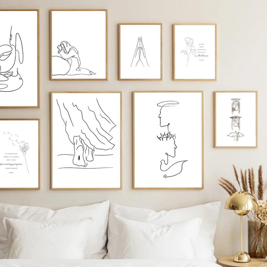 

Holy Trinity Jesus God Christian Bible Wall Art Canvas Painting Nordic Posters And Prints Wall Pictures For Living Room Decor