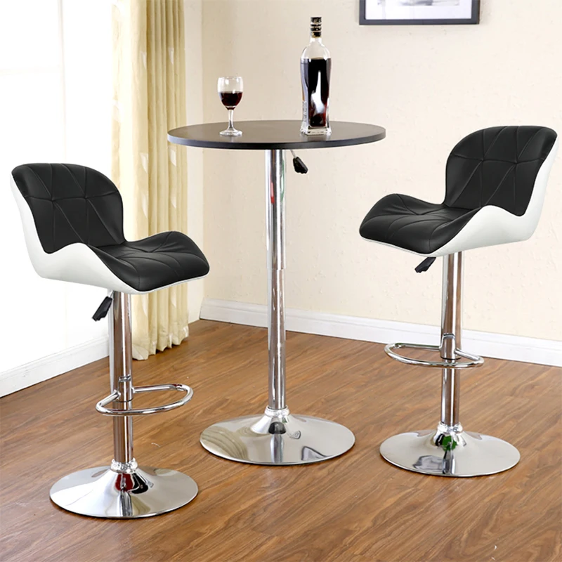 

Высококачественный Современный модный барный стул, удобные регулируемые кухонные стулья с подставкой для ног, барные стулья, мебель HWC, 2 шт....