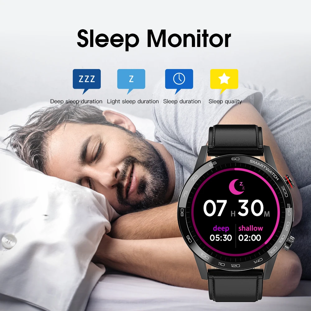

IP68 Waterproof Smart Watch Men Heart Rate Blood Pressure Oxygen Monitor ECG Smartwatch Smart Fitness Tracker L16 Sports Watches